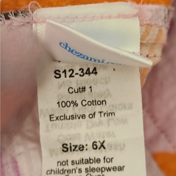 Chez Ami Girls Pink Floral Sundress Size 6X – Sleeveless Cotton Dress - Picture 9 of 10